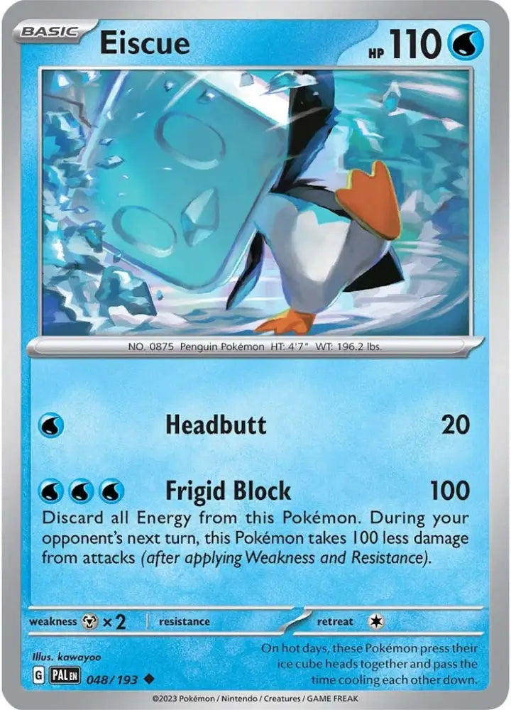 Eiscue (048/193) [Scarlet & Violet: Paldea Evolved] - Pokemon Single
