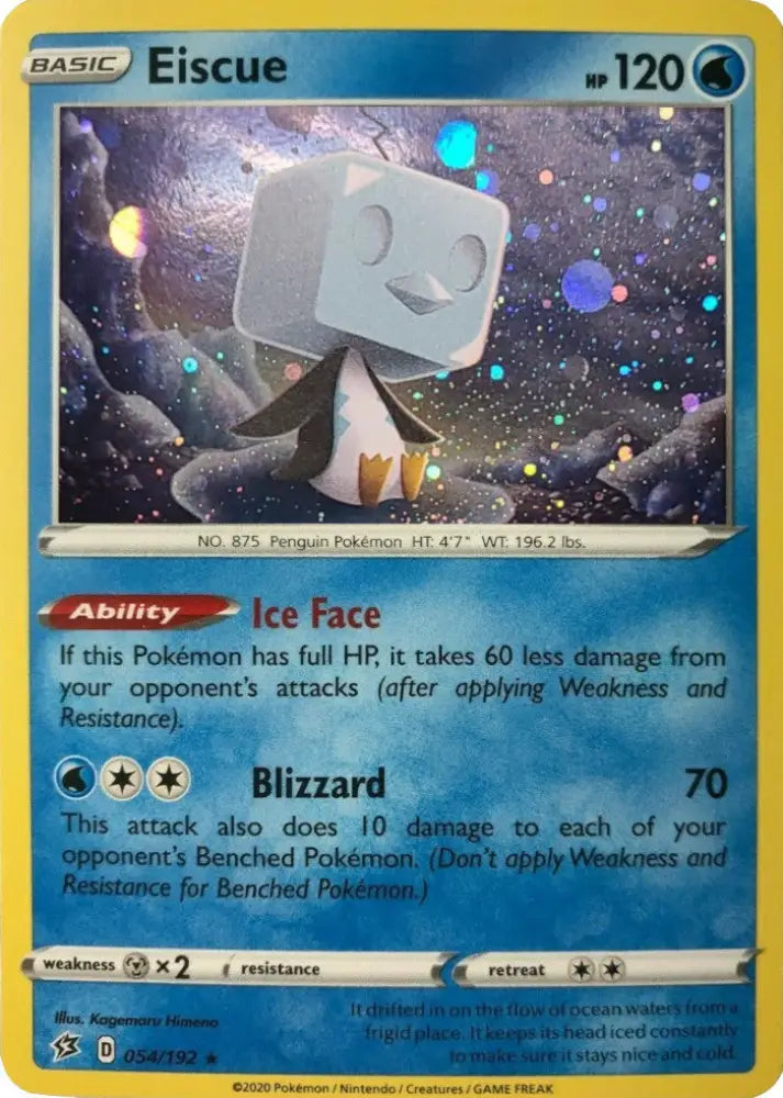 Eiscue (054/192) (Cosmos Holo) [Sword & Shield: Rebel Clash] - Pokemon Single