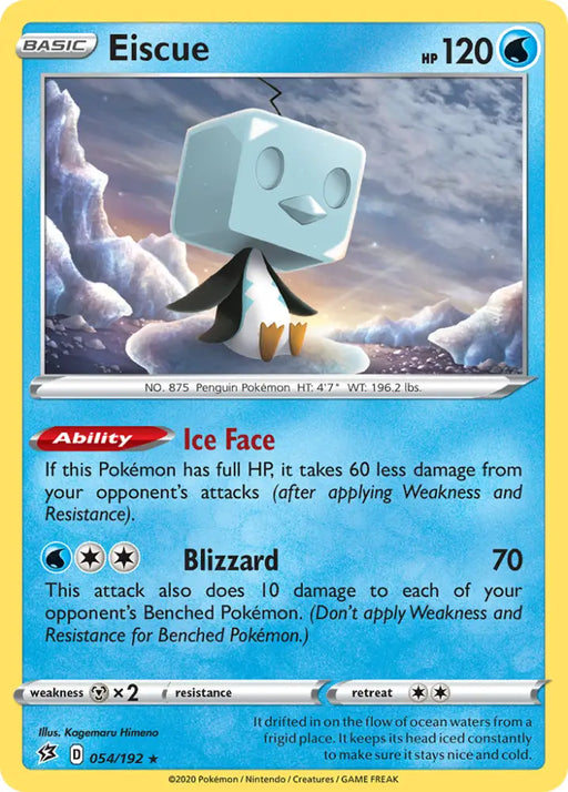 Eiscue (054/192) [Sword & Shield: Rebel Clash] - Pokemon Single