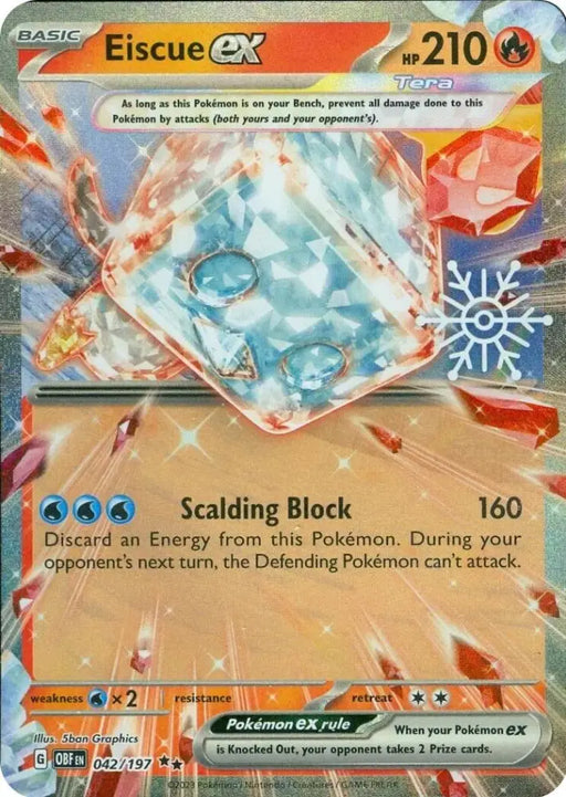 Eiscue ex (042/197) (Holiday Calendar) [Miscellaneous Cards] - Pokemon Single