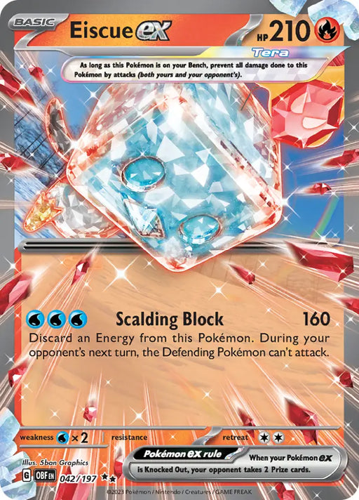 Eiscue ex (042/197) [Scarlet & Violet: Obsidian Flames] - Pokemon Single