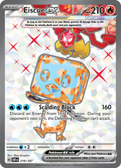 Eiscue ex (210/197) [Scarlet & Violet: Obsidian Flames] - Pokemon Single