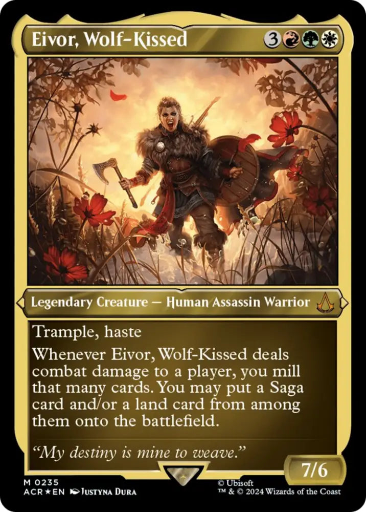 Eivor Wolf-Kissed (Foil Etched) [Assassin’s Creed] - MTG Single