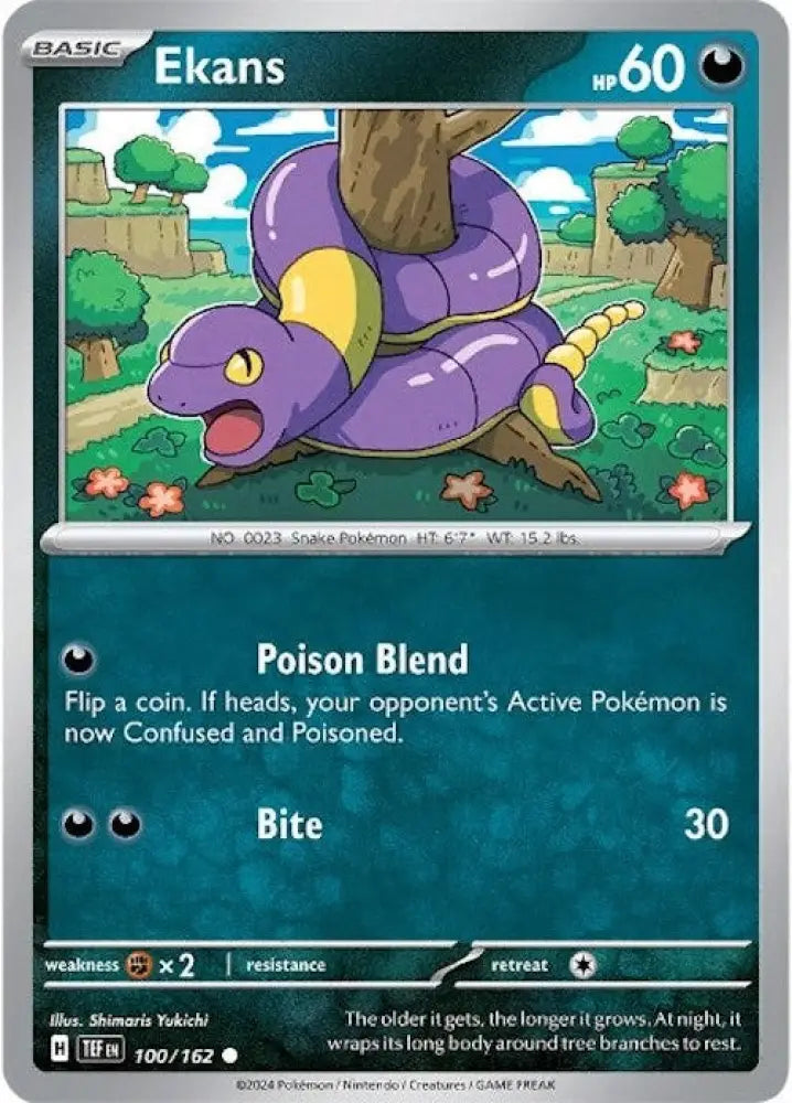 Ekans (100/162) [Scarlet & Violet: Temporal Forces] - Pokemon Single