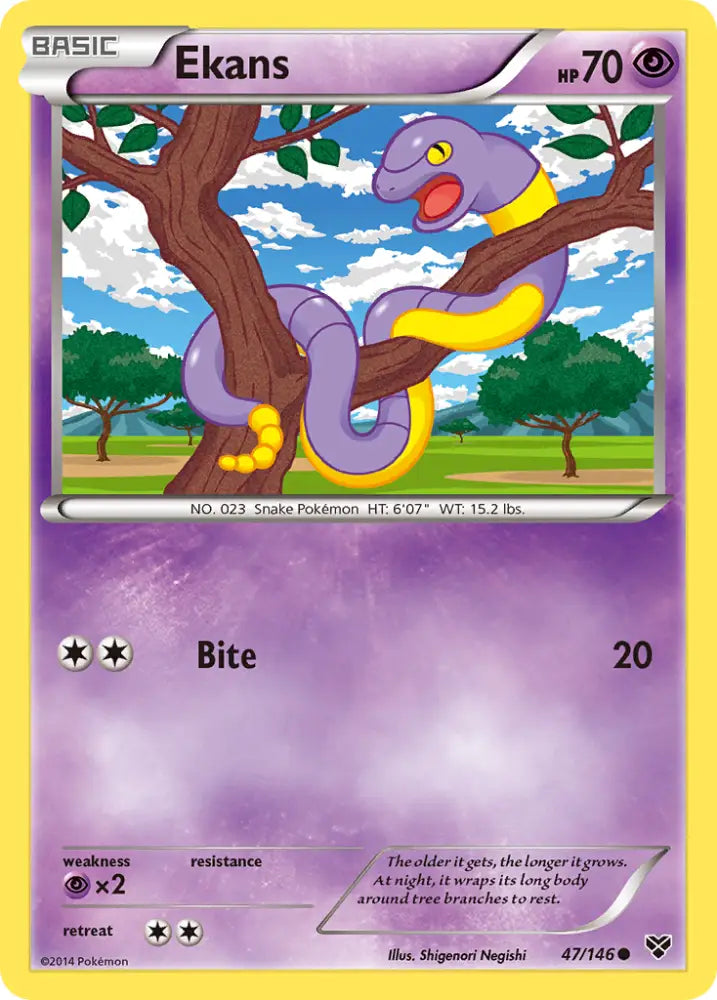 Ekans (47/146) [XY: Base Set] - Pokemon Single