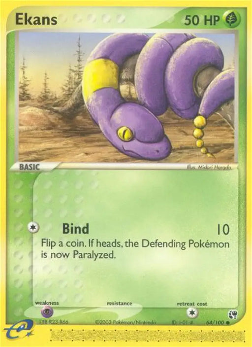 Ekans (64/100) [EX: Sandstorm] - Pokemon Single