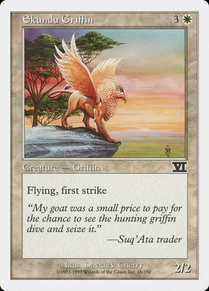 Ekundu Griffin [Classic Sixth Edition] - MTG Single