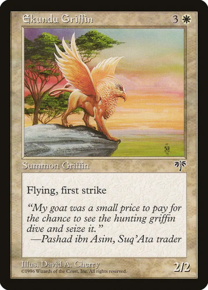 Ekundu Griffin [Mirage] - MTG Single