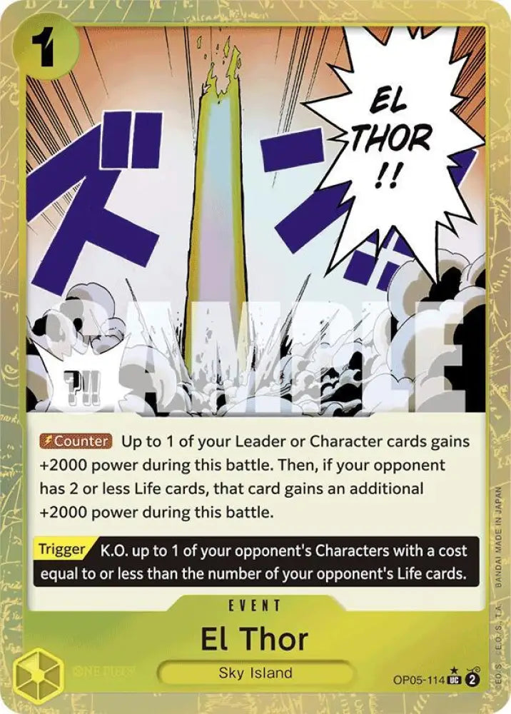 El Thor (Textured Foil) (OP05-114) [Premium Booster -The Best-]