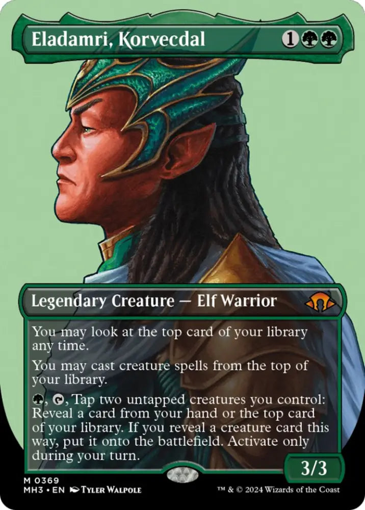 Eladamri Korvecdal (Borderless) [Modern Horizons 3] - MTG Single