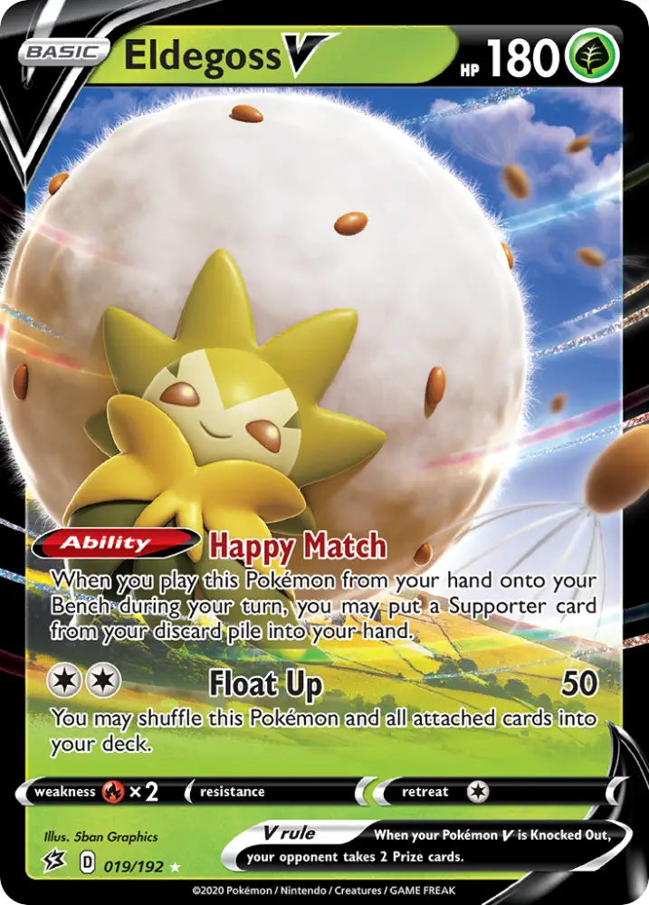 Eldegoss V (019/192) [Sword & Shield: Rebel Clash] - Pokemon Single