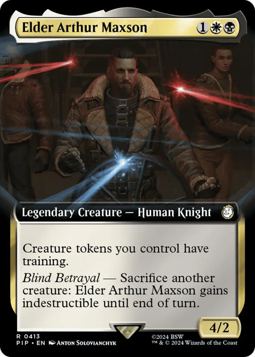 Elder Arthur Maxson (Extended Art) [Fallout] - MTG Single