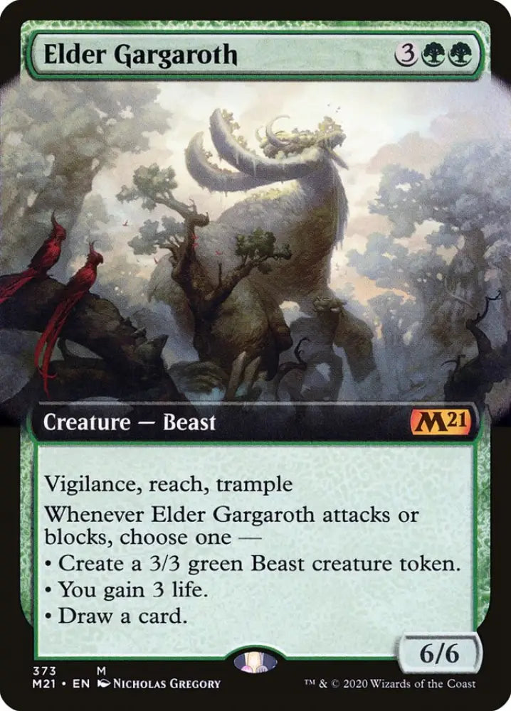 Elder Gargaroth (Extended Art) [Core Set 2021] - MTG Single