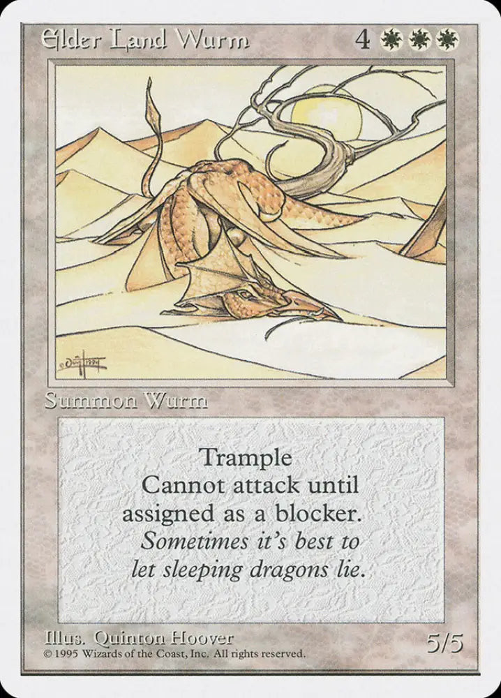 Elder Land Wurm [Fourth Edition] - MTG Single