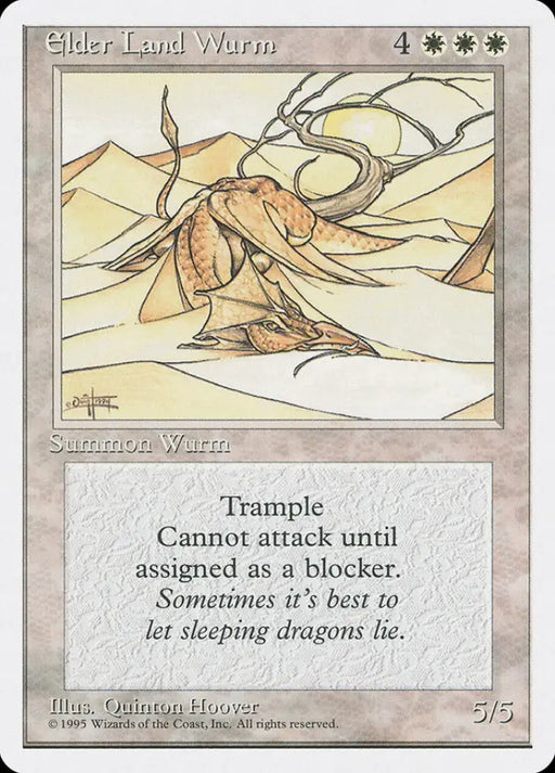 Elder Land Wurm [Fourth Edition] - MTG Single