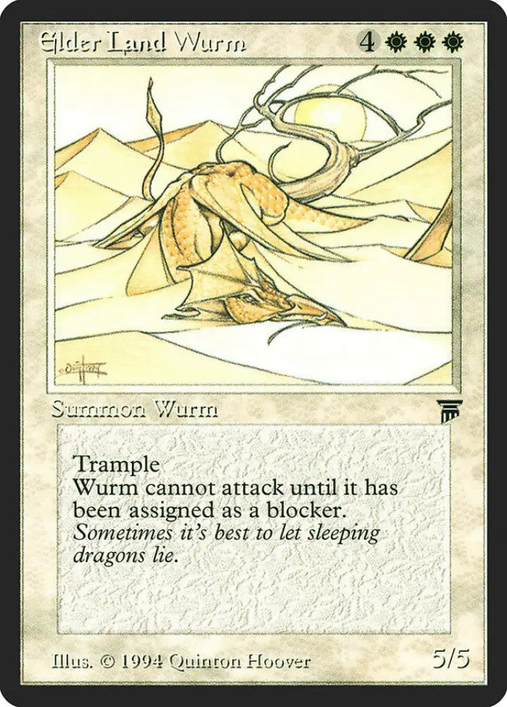 Elder Land Wurm [Legends] - MTG Single