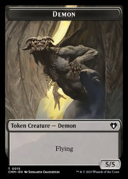Eldrazi Scion // Demon Double-Sided Token [Commander Masters Tokens] - MTG Single