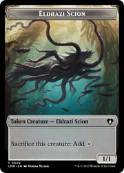 Eldrazi Scion // Stoneforged Blade Double-Sided Token [Commander Masters Tokens] - MTG Single