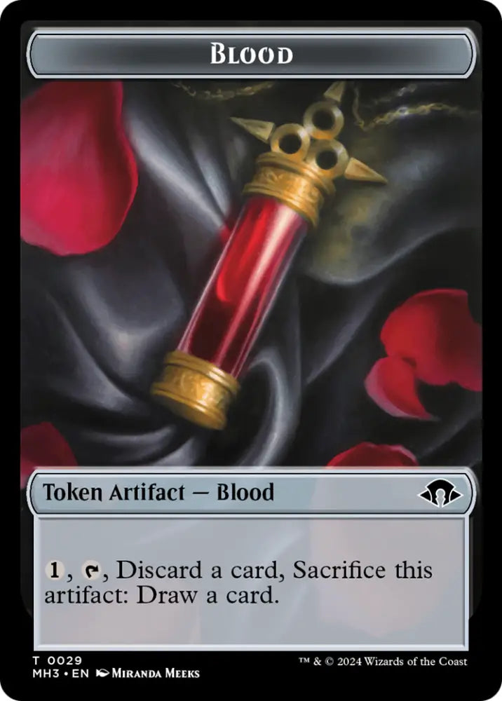 Eldrazi Spawn // Blood Double-Sided Token [Modern Horizons 3 Tokens] - MTG Single