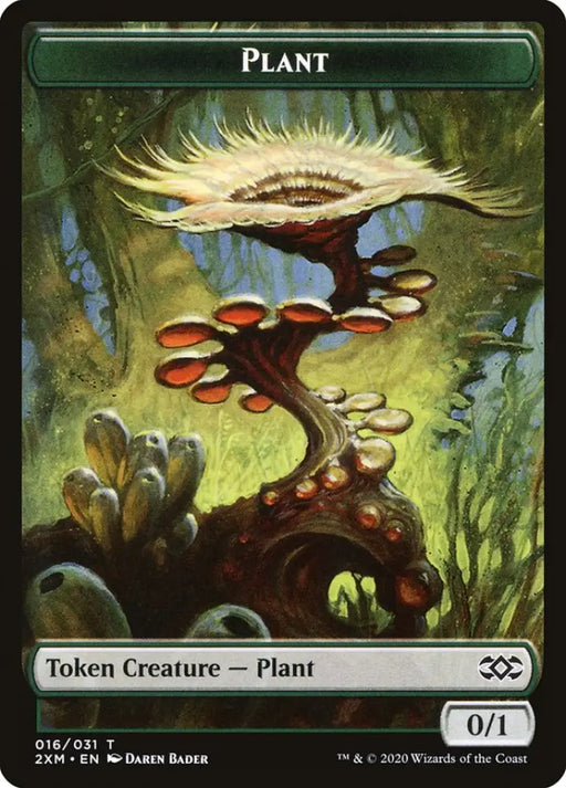 Eldrazi Spawn // Plant Double-Sided Token [Double Masters Tokens] - MTG Single