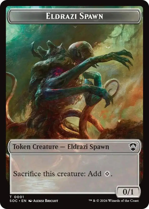 Eldrazi Spawn // Worm Double-Sided Token (1 // 26) [Secrets of Strixhaven Commander]