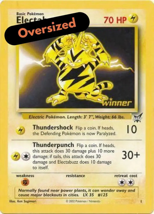 Electabuzz (1) (Jumbo Card) [Best of Promos] - Pokemon Single