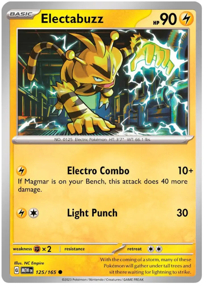 Electabuzz (125/165) [Scarlet & Violet 151] - Pokemon Single