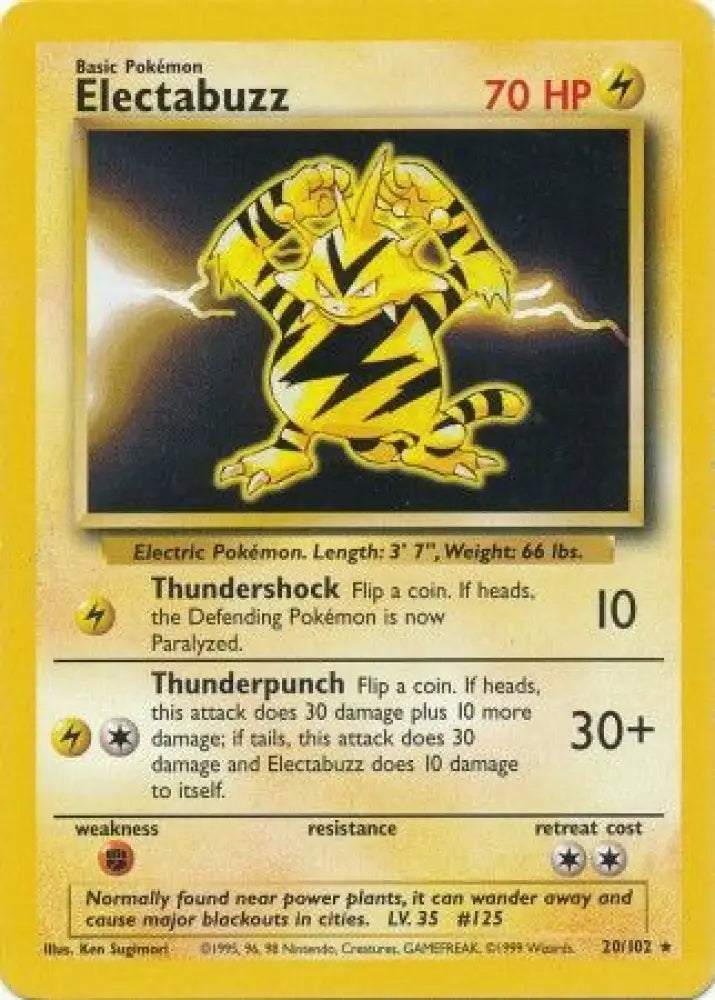 Electabuzz (20/102) [Base Set Unlimited] - Pokemon Single
