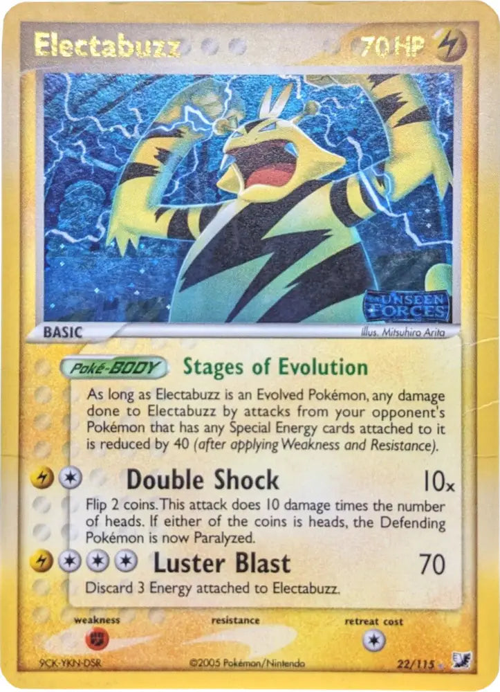 Electabuzz (22/115) (Stamped) [EX: Unseen Forces] - Pokemon Single