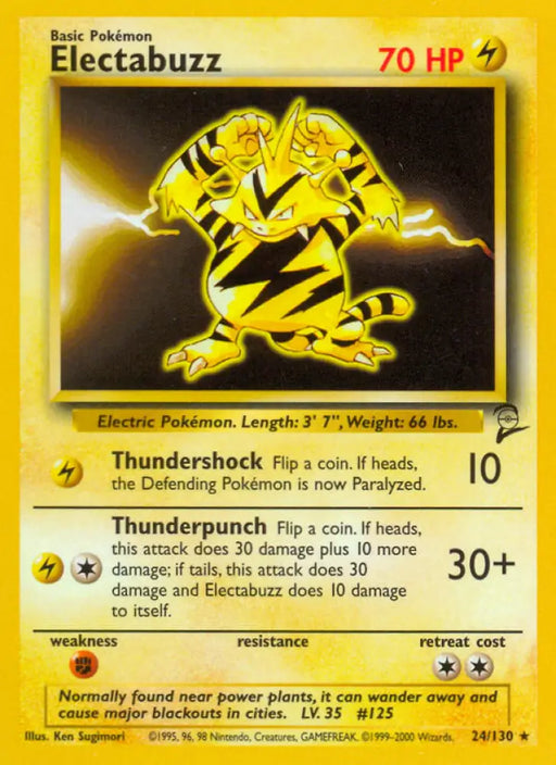 Electabuzz (24/130) [Base Set 2] - Pokemon Single