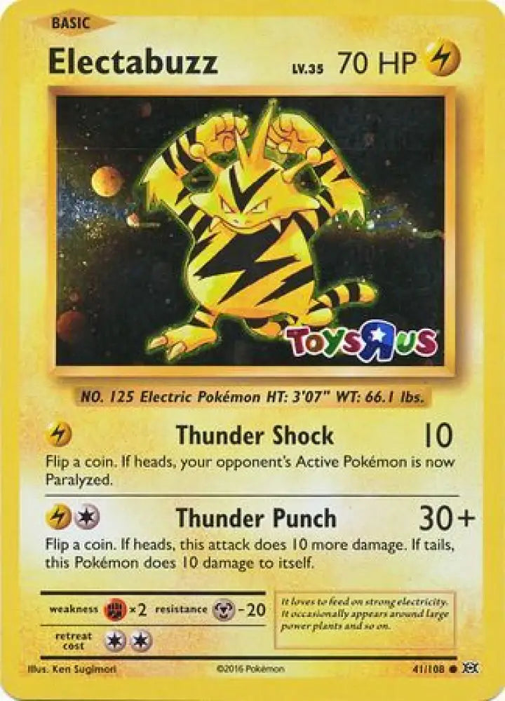 Electabuzz (41/108) (Toys R Us Promo) [XY: Evolutions] - Pokemon Single