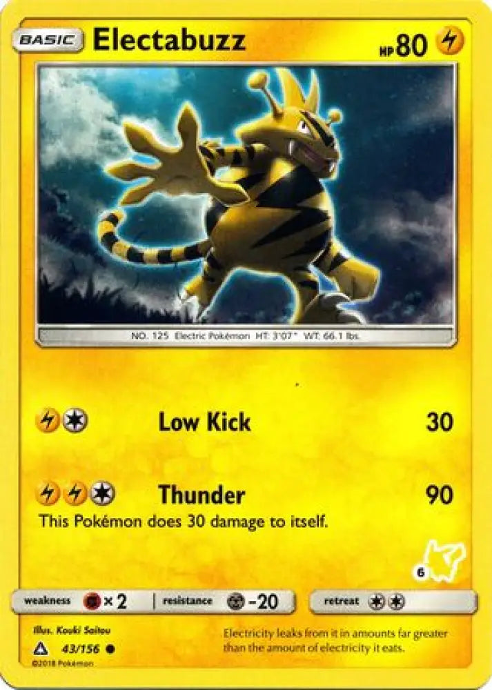 Electabuzz (43/156) (Pikachu Stamp #6) [Battle Academy 2020] - Pokemon Single