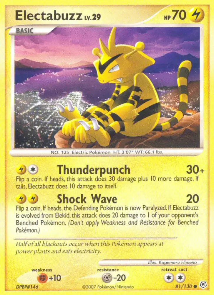 Electabuzz (81/130) [Diamond & Pearl: Base Set] - Pokemon Single
