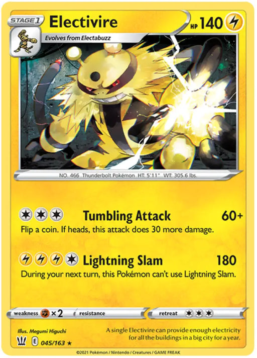 Electivire (045/163) [Sword & Shield: Battle Styles] - Pokemon Single