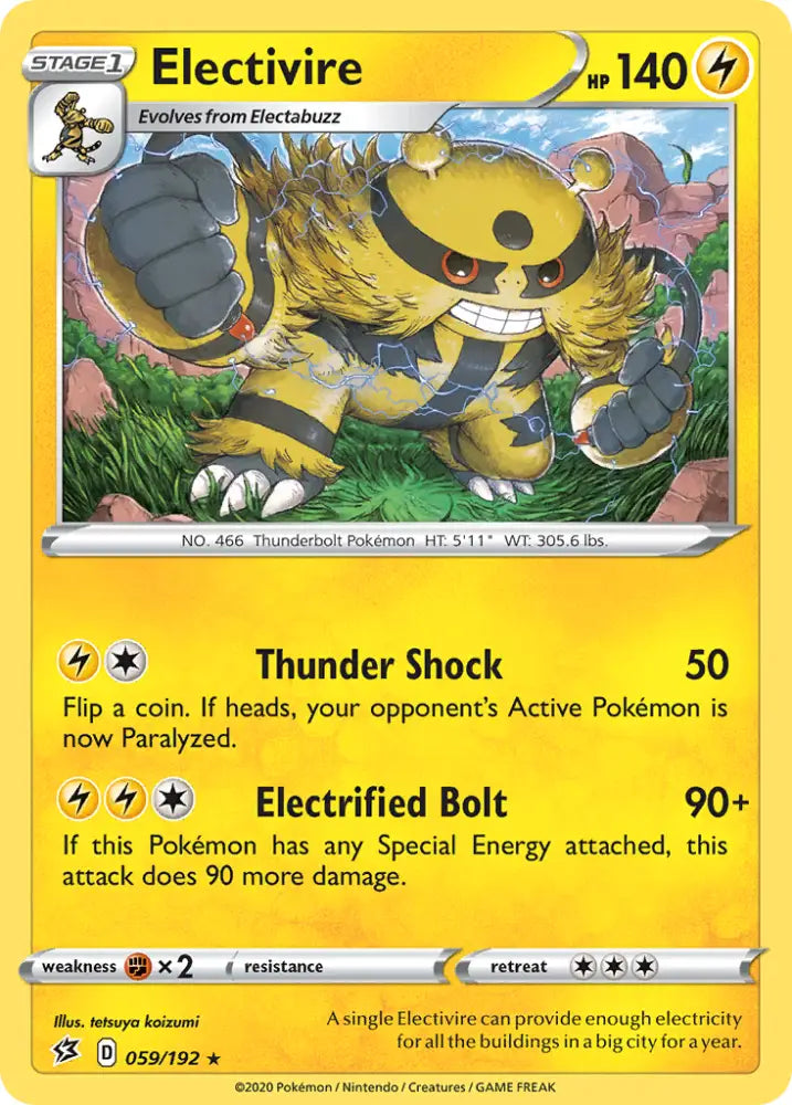 Electivire (059/192) [Sword & Shield: Rebel Clash] - Pokemon Single