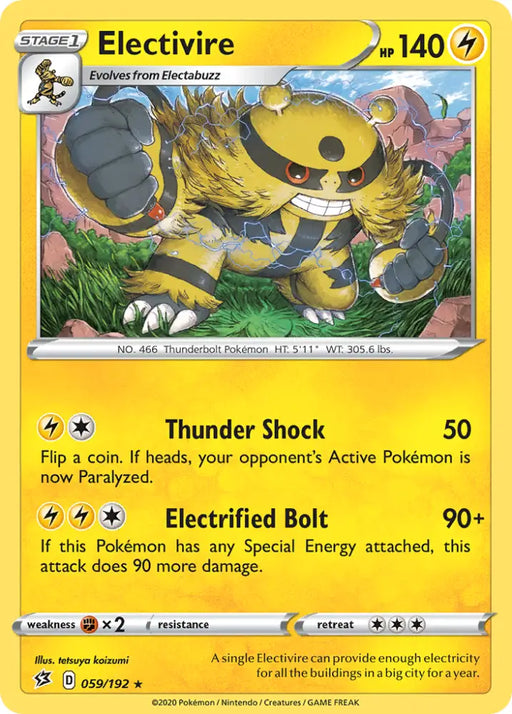 Electivire (059/192) [Sword & Shield: Rebel Clash] - Pokemon Single