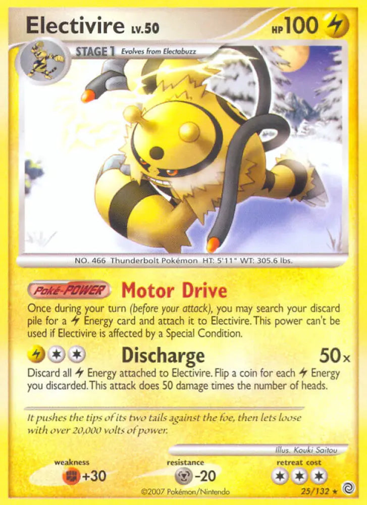 Electivire (25/132) (Theme Deck Exclusive) [Diamond & Pearl: Secret Wonders] - Pokemon Single