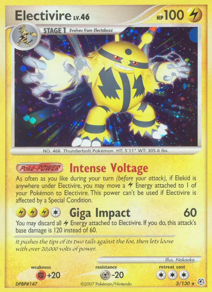 Electivire (3/130) [Diamond & Pearl: Base Set] - Pokemon Single