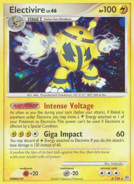 Electivire (3/130) [Diamond & Pearl: Base Set] - Pokemon Single
