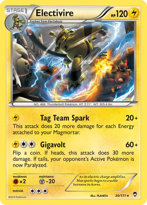 Electivire (30/111) [XY: Furious Fists] - Pokemon Single