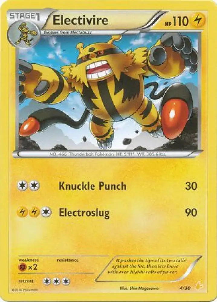 Electivire (4/30) [XY: Trainer Kit 3 - Pikachu Libre] - Pokemon Single