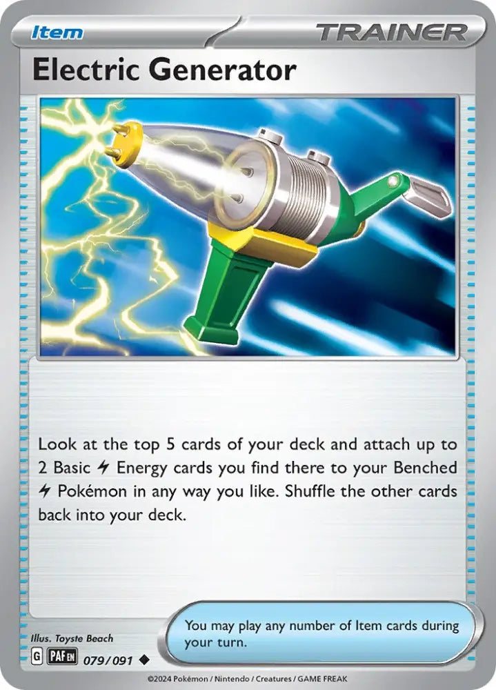 Electric Generator (079/091) [Scarlet & Violet: Paldean Fates] - Pokemon Single