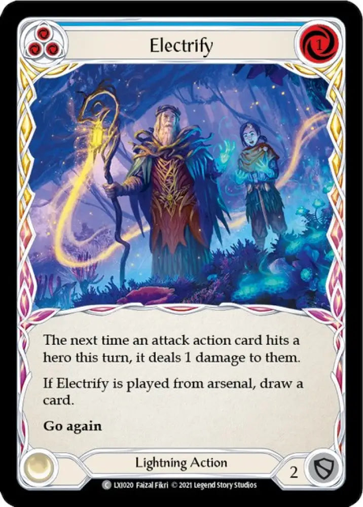 Electrify (Blue) [Tales of Aria Blitz Deck] 1st Edition Normal - Flesh And Blood Single