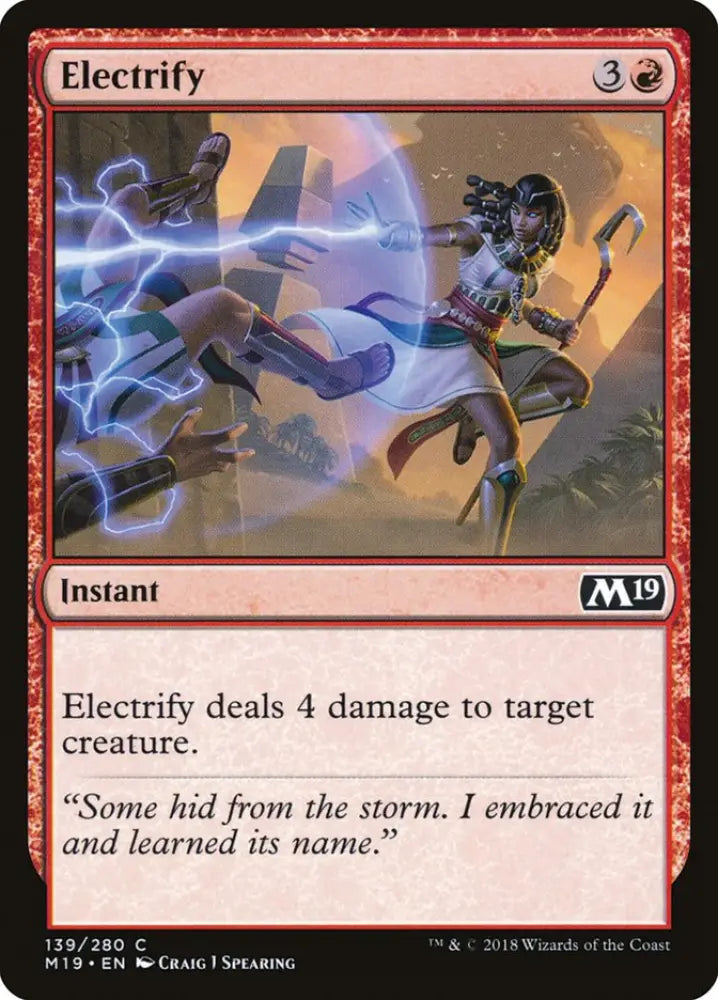 Electrify [Core Set 2019] - MTG Single