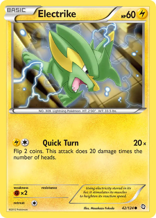 Electrike (42/124) [Black & White: Dragons Exalted] - Pokemon Single