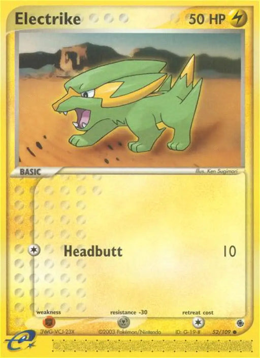 Electrike (52/109) [EX: Ruby & Sapphire] - Pokemon Single