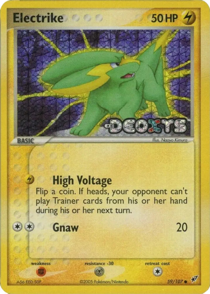 Electrike (59/107) (Stamped) [EX: Deoxys] - Pokemon Single