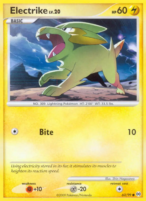 Electrike (63/99) [Platinum: Arceus] - Pokemon Single