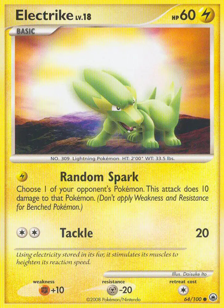 Electrike (64/100) [Diamond & Pearl: Majestic Dawn] - Pokemon Single