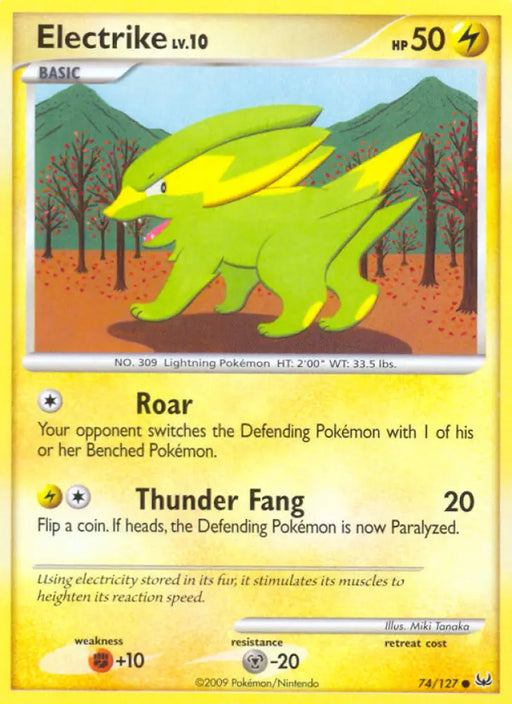 Electrike (74/127) [Platinum: Base Set] - Pokemon Single